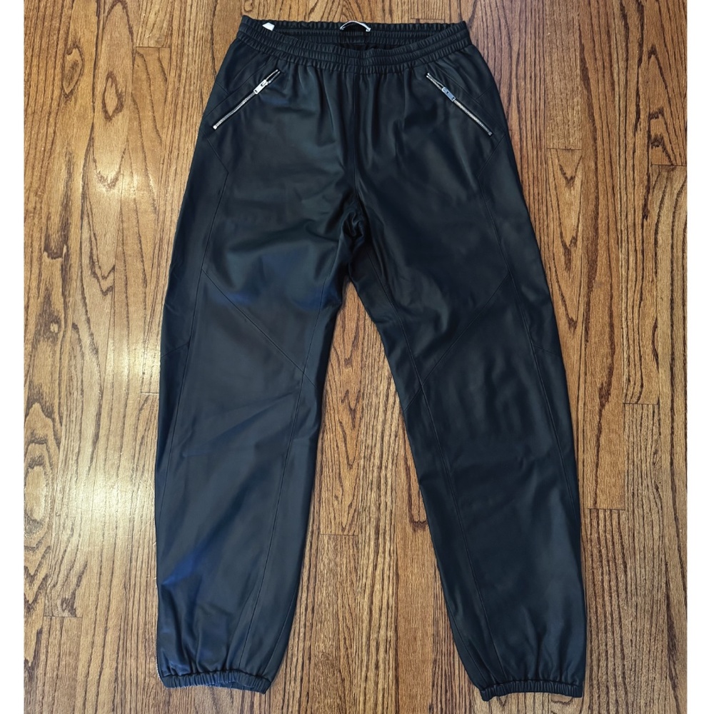 Tim Coppens Lambskin Leather Jogger Track Pants Size M 32W